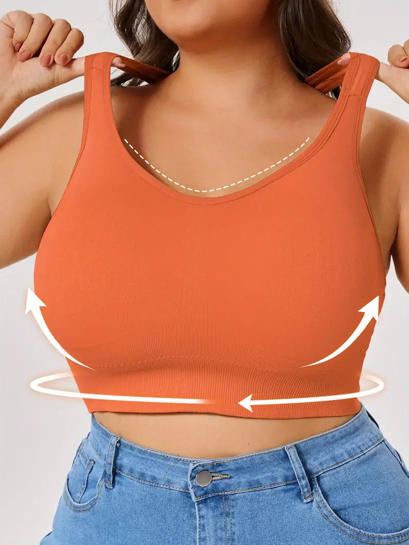 CELILIN Racerback Plus Size Sports Bras
