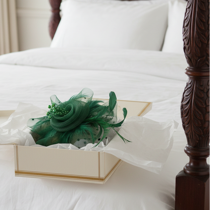 KOKO Mesh Feather Headband Fascinators