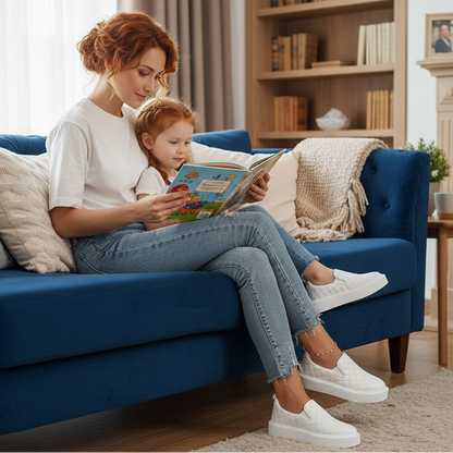 Quilted Platform Trainer Sneakers