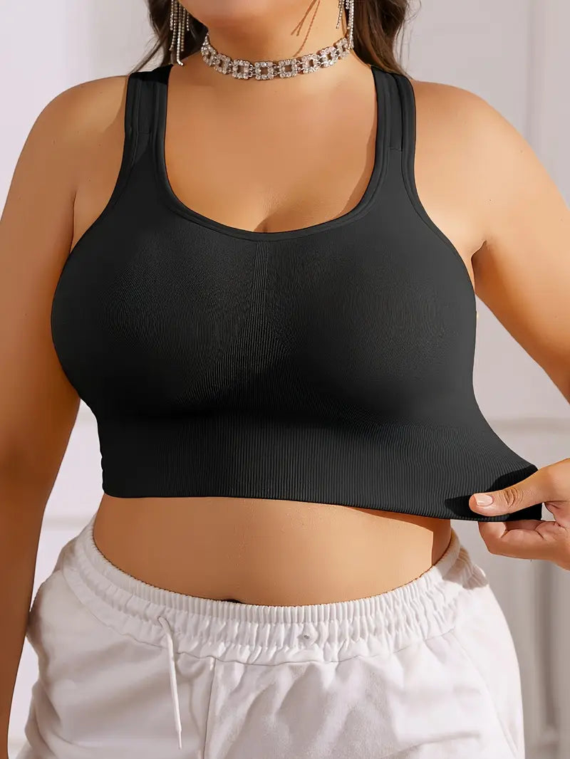CELILIN Racerback Plus Size Sports Bras