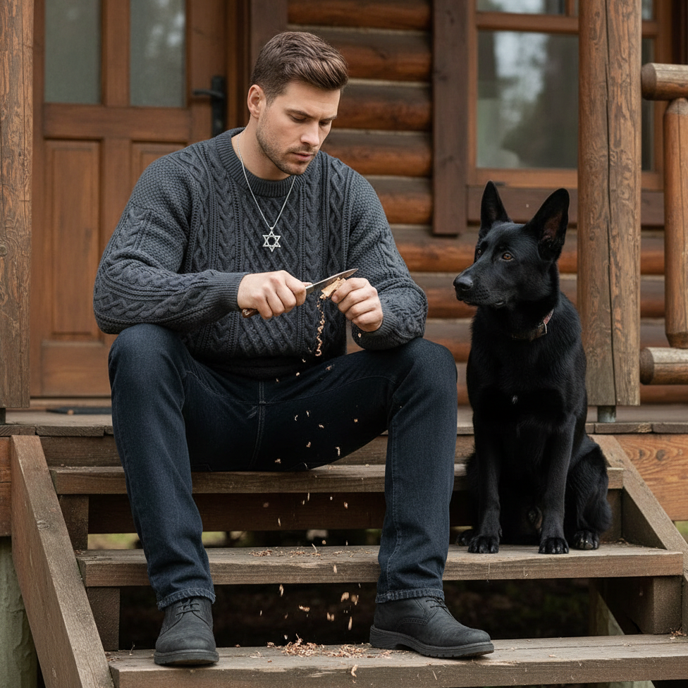 Hawthorne Acrylic Loose Knitted Aran Pullover Sweaters