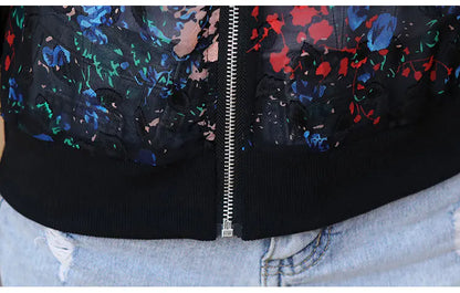 Chiffon Bomber Jackets