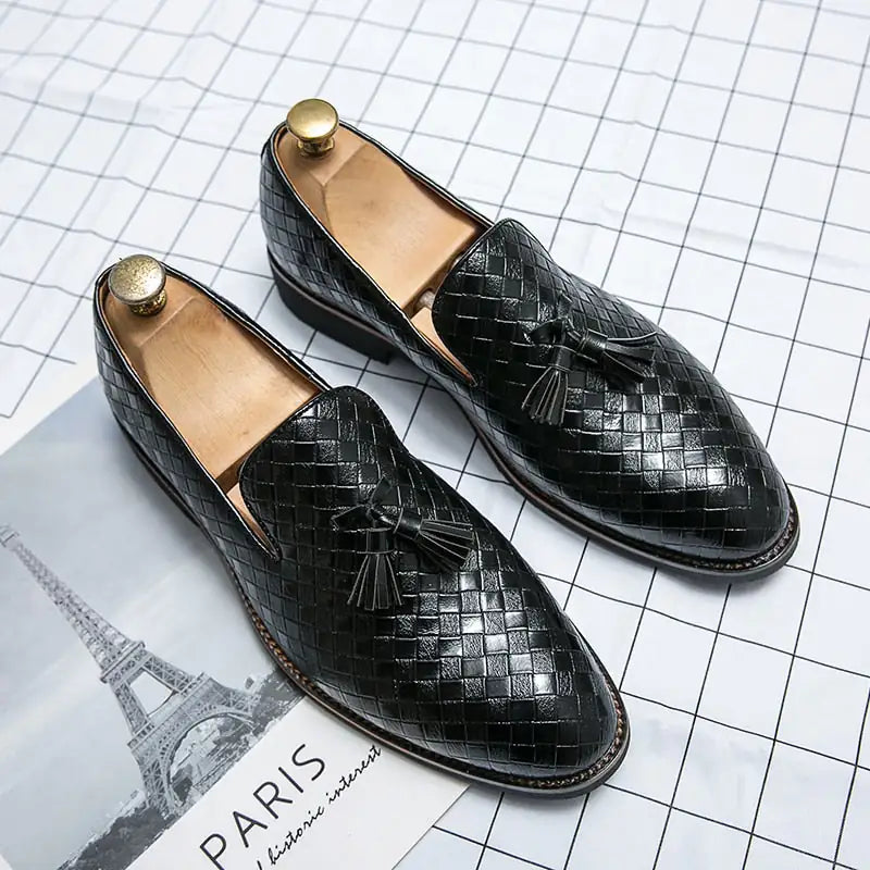 Italian Tasseled Leather Loafers