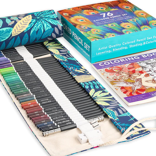 72 Premium Lead Color Pencil & Wrap Boxed Set