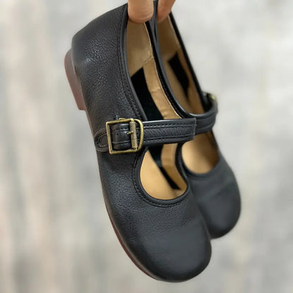 Mary Jane Classic Leather Flats