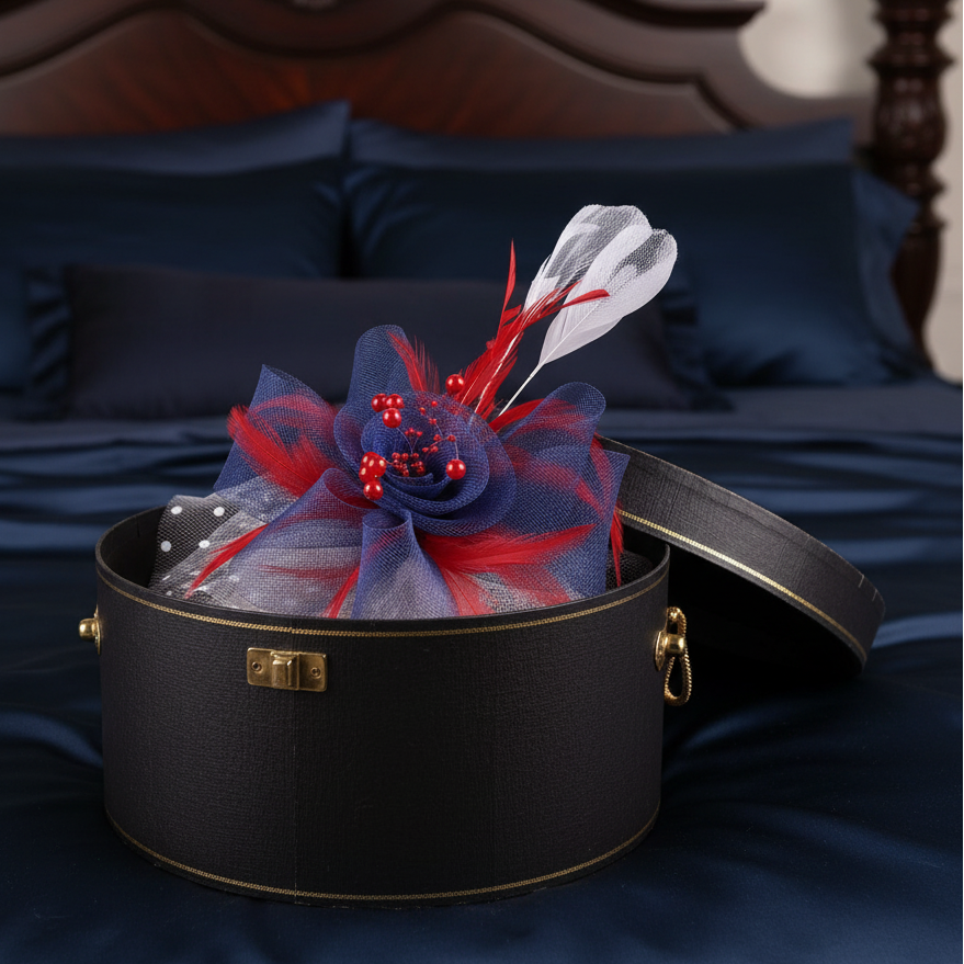 KOKO Mesh Feather Headband Fascinators