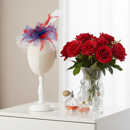 KOKO Mesh Feather Headband Fascinators