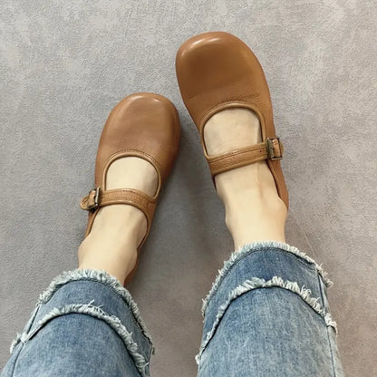 Mary Jane Classic Leather Flats