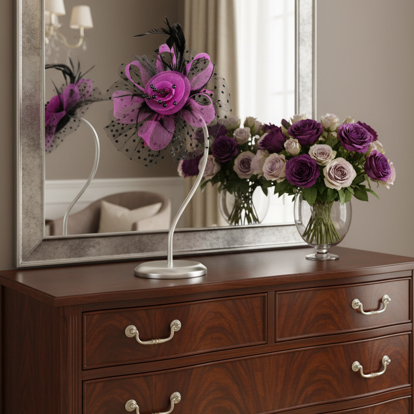 KOKO Mesh Feather Headband Fascinators