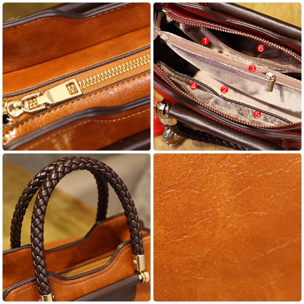 MIU MIN Leather Kelly Handbag