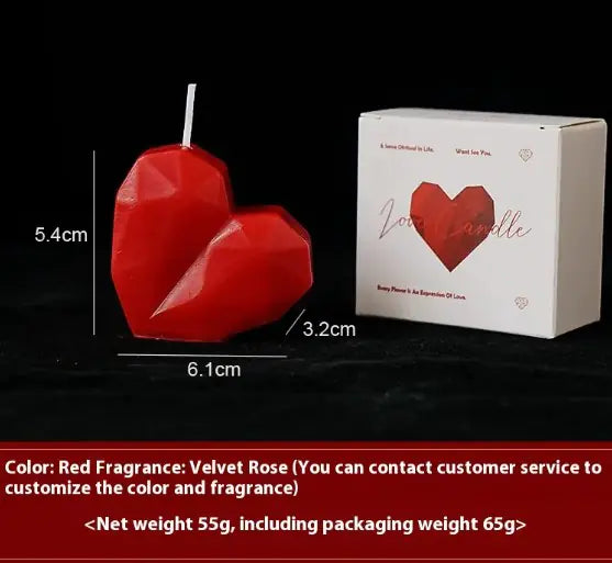Love Heart Natural Soy Scented Candle