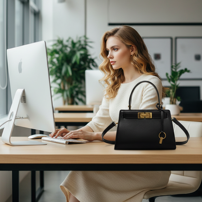 Lee Radziwill Inspired Petite Kelly Crossbody Handbag