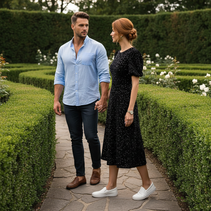 Puff Sleeve Sequin Midi Dress