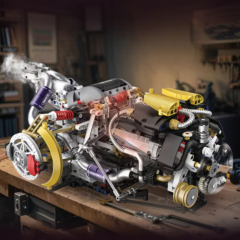 Super Car Electric V8 Engine Building Blocks