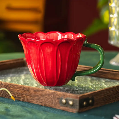 Ceramic Flower Coffee Cup