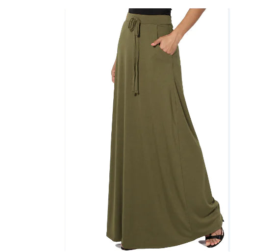 Double Take Soft Maxi Skirts