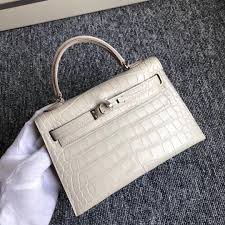 Birkin Inspired Kelly Mini Pochette Leather Handbags - The Monaco Collection