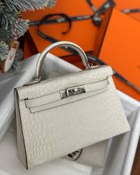 Birkin Inspired Kelly Mini Pochette Leather Handbags - The Monaco Collection