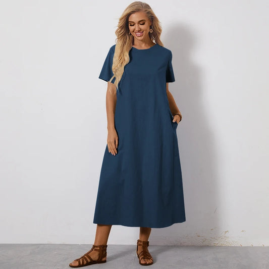 Emery Rose Cotton Maxi Dress