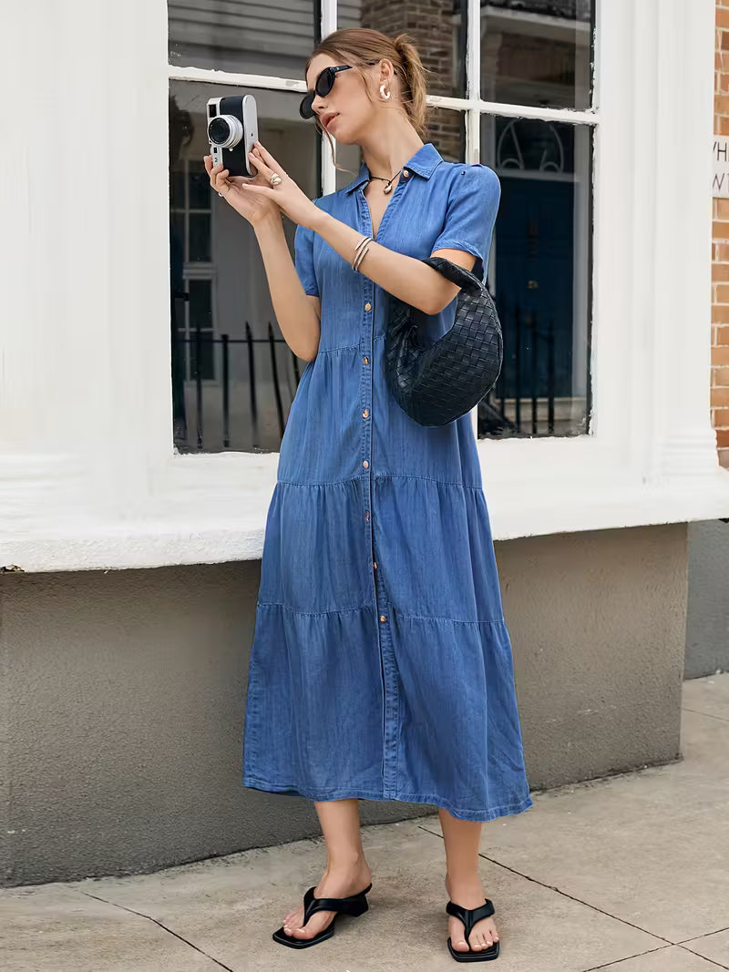 MEDLEY Midi Denim Dresses