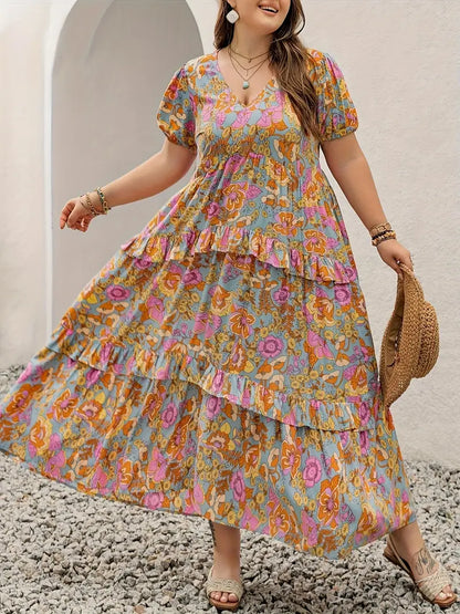 Rustty Dustty Plus Size Viscose Boho Dress