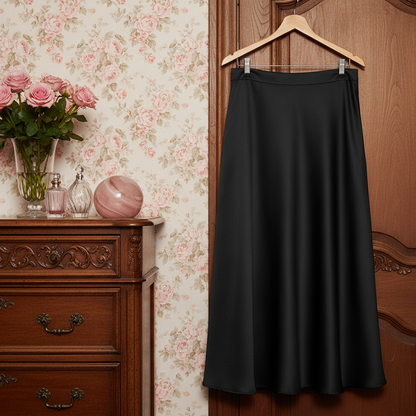Lady Rose Satin A-Line Skirts