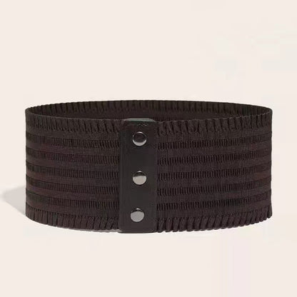 Domed Elastic Wide Belts