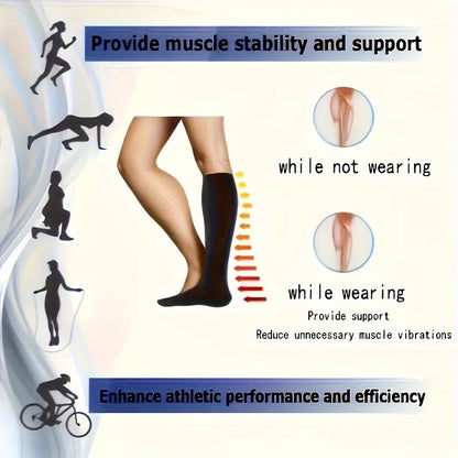 Breathable Knee High Floral Compression Socks