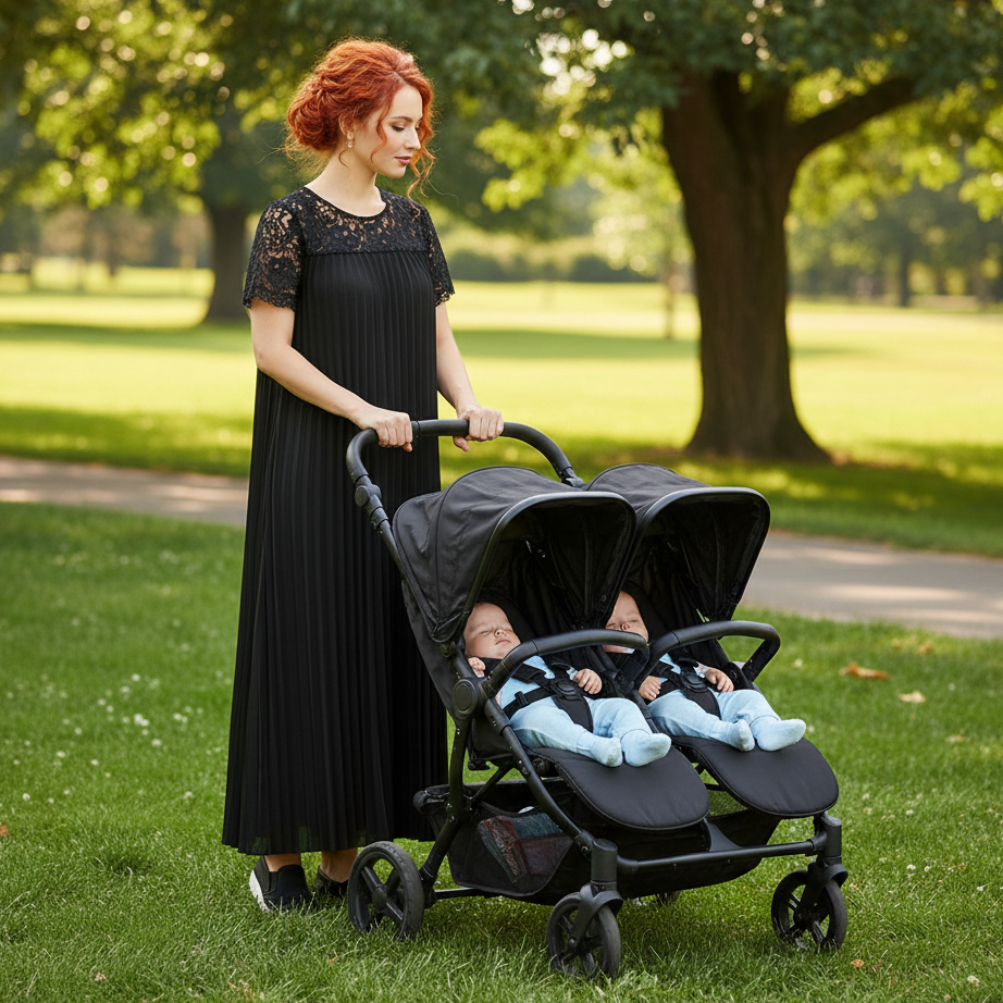 Plus Size Elegant Lace Trim Pleated Dress