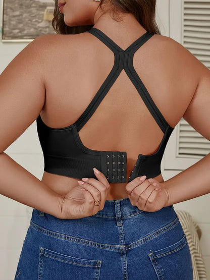CELILIN Racerback Plus Size Sports Bras