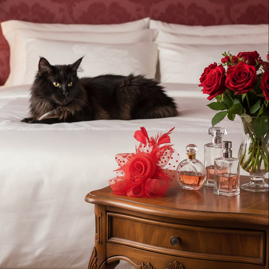 KOKO Mesh Feather Headband Fascinators