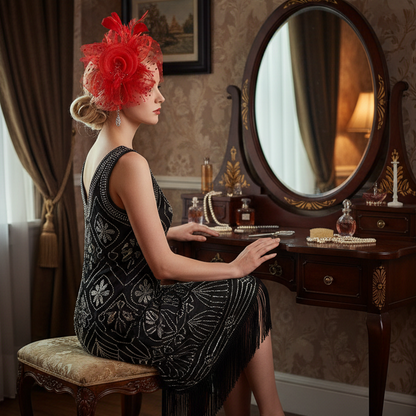 KOKO Mesh Feather Headband Fascinators