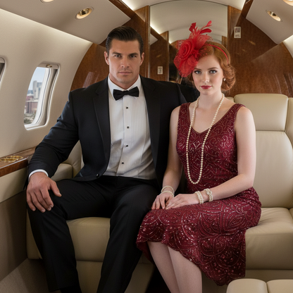 KOKO Mesh Feather Headband Fascinators