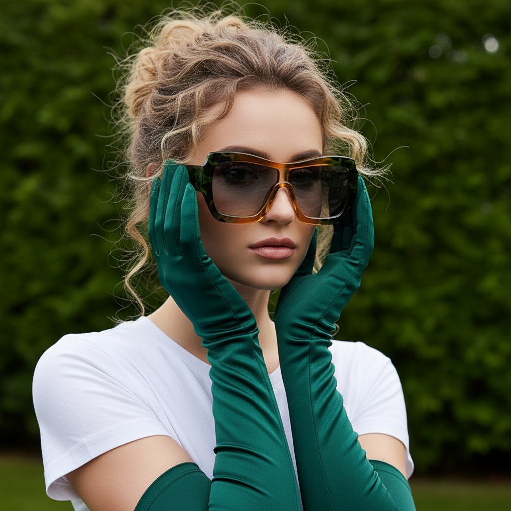 CAESAR Large Frame Integrated Sunglasses