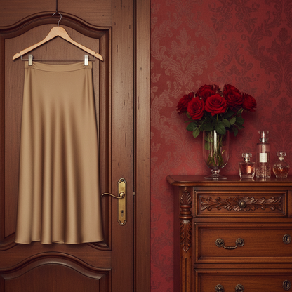 Lady Rose Satin A-Line Skirts