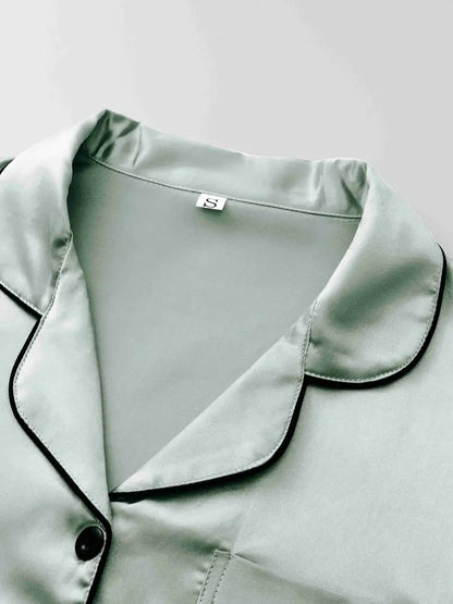 Satin Casual 3 Piece Pajama Sets