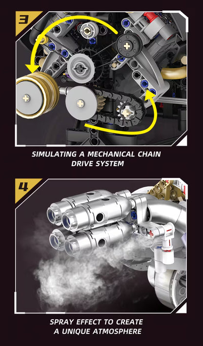 Super Car Electric V8 Engine Building Blocks