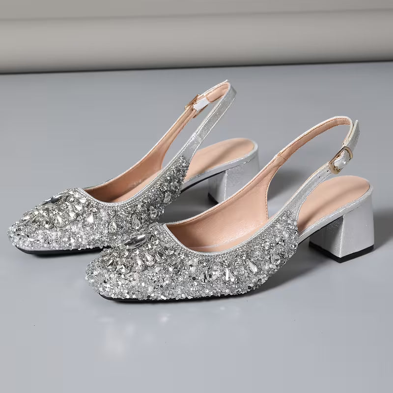 Luxurious Rhinestone Sandals