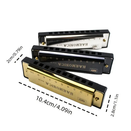 Premium C-Tone 10-Hole Metal Harmonicas