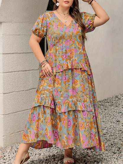 Rustty Dustty Plus Size Viscose Boho Dress