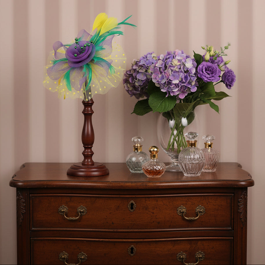 KOKO Mesh Feather Headband Fascinators