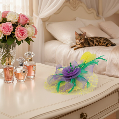 KOKO Mesh Feather Headband Fascinators