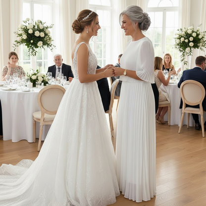 Valentina Ribbed Lightweight Pleated Maxi Dress