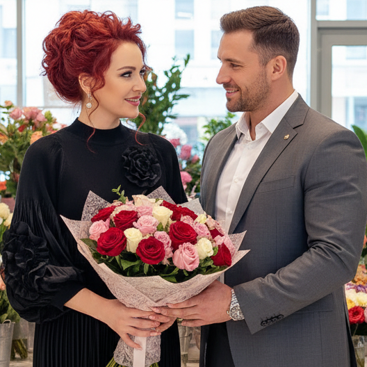 Elegant Floral Applique Fine Pleated Polyester Ruffle Dresses