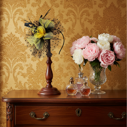 KOKO Mesh Feather Headband Fascinators