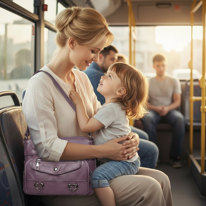 Retro Multi Pocket Vegan Leather Crossbody Bag