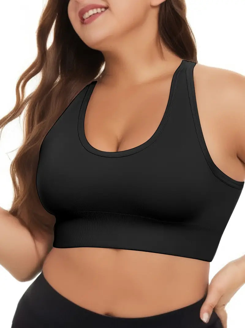 CELILIN Racerback Plus Size Sports Bras