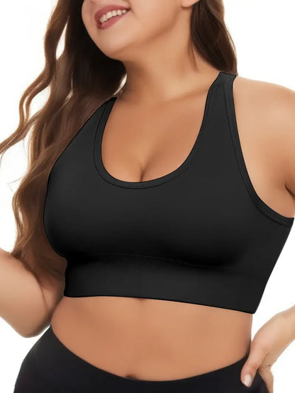 CELILIN Racerback Plus Size Sports Bras