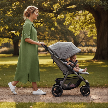 Plus Size Cotton Linen Shirt Dress