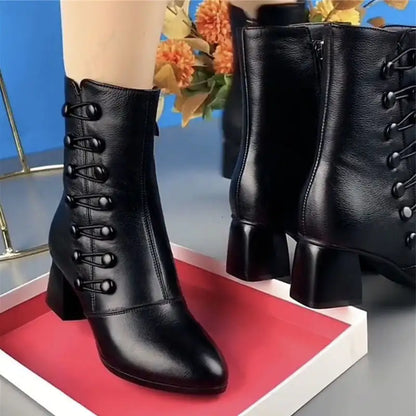 Millie Vegan Leather Ankle Boots